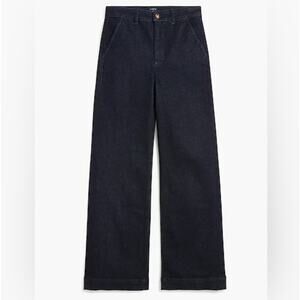 J. CREW | Soft Denim Trouser Signature Stretch High Waist Jeans Dark | 35, 20